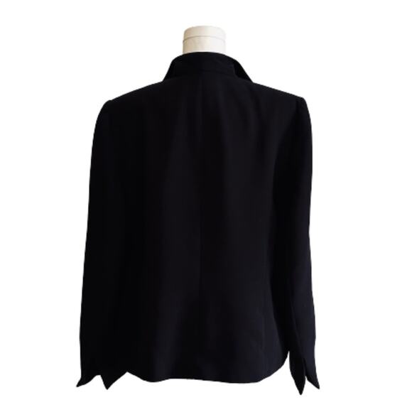 Isabella Blazer Jacket Black Open Front Lined Career Blazer Plus Size 14W - Picture 5 of 12